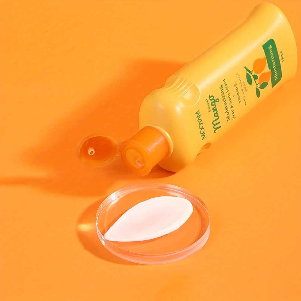 1pc 300ml Mango Body Lotion, Large Capacity, Reduces Wrinkles, Fine Lines And Spots, Moisturizes The