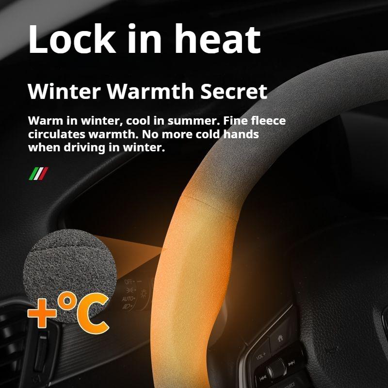 AUW3 Car Steering Wheel Cover Nissan Qashqai Juke X-Trail Patrol Note Leaf Altima Maxima Micra Murano Rogue Pulsar Sentra Teana Tiida