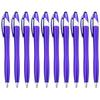 10Pieces 2-in-1 Ballpoint Pen with Stylus Tip Touching Screen Pen Retractable Ballpoint Pen Write Smoothly for Adult