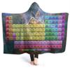 Mermaid Fish Scale Flash Flannel Thermal Hooded Blanket Home Outdoor Office Essential Blanket