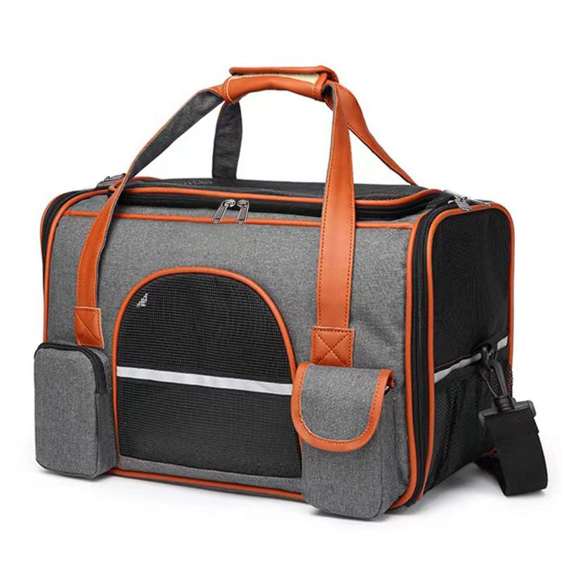 

Dog Pet Carrier Bag Anti-Collapse Design Multiple Storage Pockets Cat Travel Handbag for Medium Cats, Puppy, Rabbits and Other S S