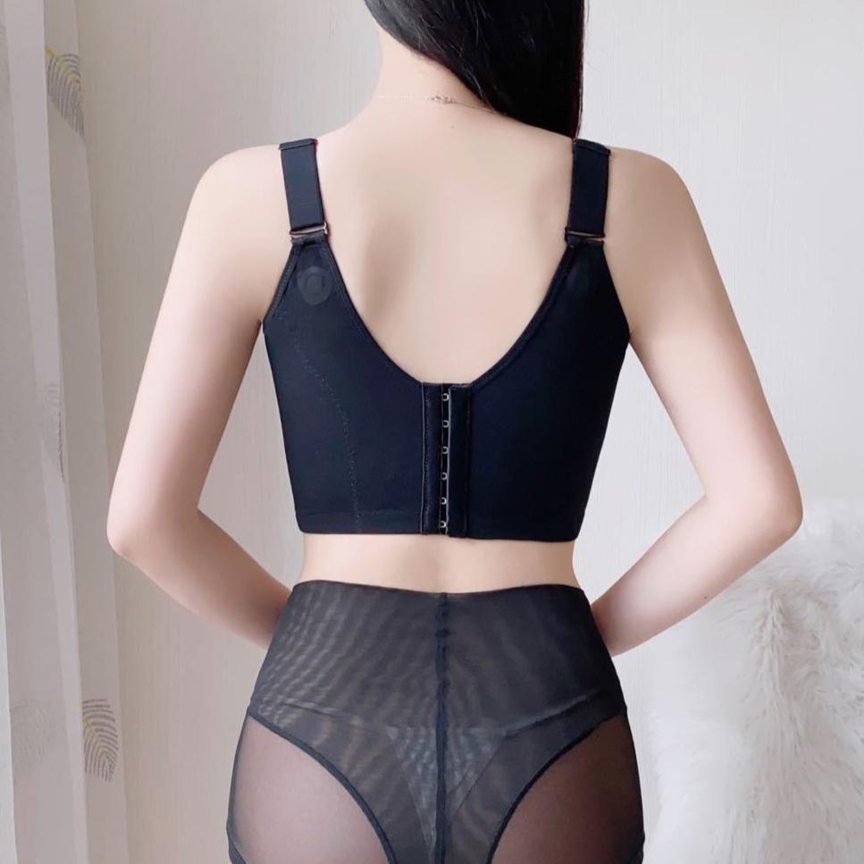 Breathable Bra Women's Thin Cup Bra Breast Retraction Anti-sagging Side-retraction Sexy Large-sized Underwear