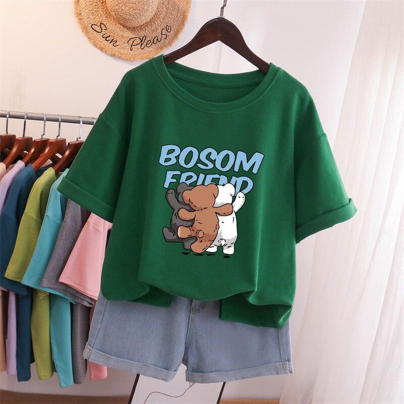 Женская футболка больших размеров L-5XL футболка с коротким рукавом женский топ 2023 лето — фото 7