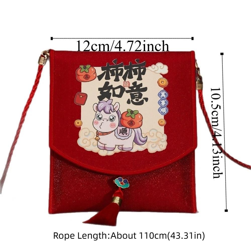 Tassels Spring Festival Red Envelope Traditional God of Wealth Red Pocket  Lunar New Year Gifts