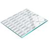 Glass Kitchen Cutting Board with Geometric Figures Graphic 60X52 Cm