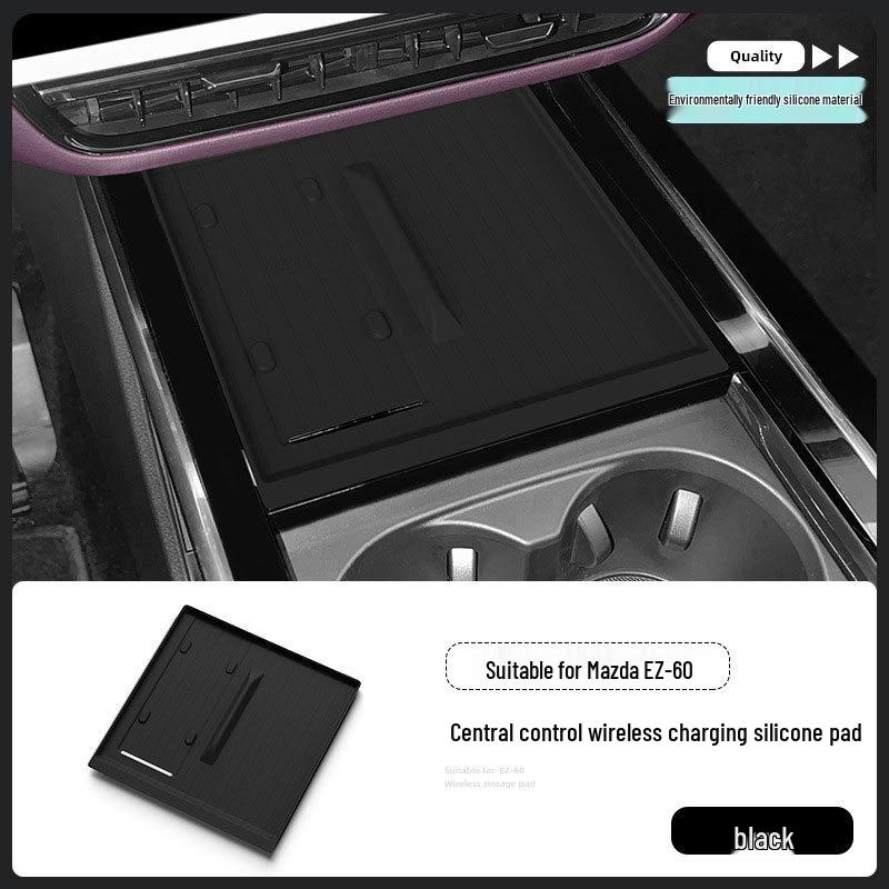 Mazda EZ60 Silikon Kabelloses Lade-Anti-Rutsch-Telefonpad für Mittelkonsolen-Innenraumdekoration.