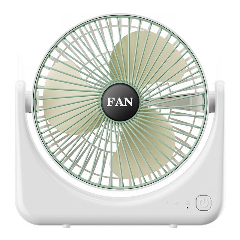 Portable USB Rechargeable Mini Desktop Fan with Large Air Volume for Home, Outdoor, Dormitory, and Student Use