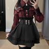 Lolita Jirai Kei Cosplay Costume Y2k Kawaii Sexy Lace Off Shoulder Shirt Gothic Ruffle Mini Skirts Anime Sweet Lady Style Outfit
