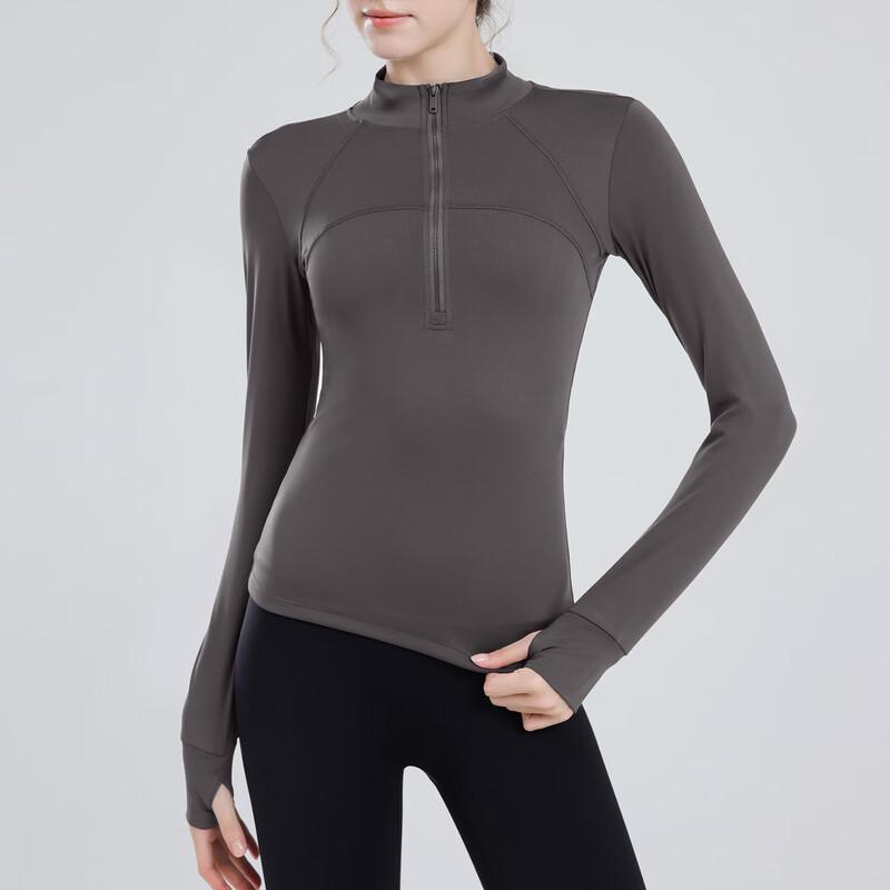 Women's Fleece Lined Half-Zip Yoga & Sports Top