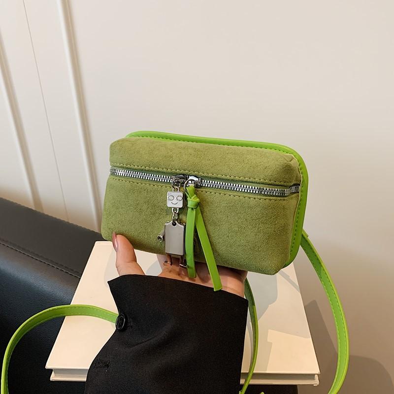 

Премиальная ретро-сумка женская нишевая осенне-зимняя новая модная универсальная сумка-мессенджер изысканная маленькая квадратная сумка зелёный