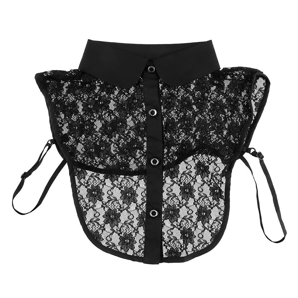 Fashion Solid Shirt Blouse False Collar Detachable Lace Clothes Accessories