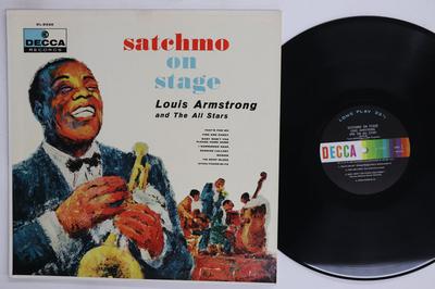 LP Record LOUIS ARMSTRONG  Satchmo On Stage DL8330 Decca US Jazz Used