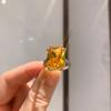 Jewelry Trend Line Simulation Yellow Diamond Paraiba Live Ring 12 * 16