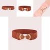 Fashion Office Dress Belt With Bow Knot And Elastic Waist For Women