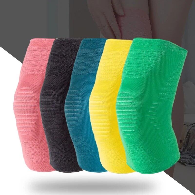 

2 шт. вязаные спортивные наколенники ярких цветов для бега, баскетбола, скакалка, теплые наколенники, морозостойкие наколенники для йоги, пилатеса, тренажерного зала