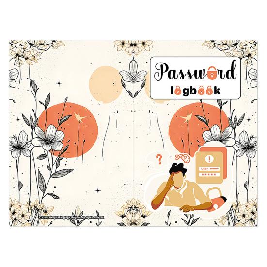 Kniha hesel Malý vázaný deník hesel pro internetové webové stránky Adresa přihlášení Organizér hesel Zápisník pro domácí kancelář