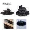 10/5/1Pcs Deck Support Base Height Adjustable Plastic Deck Lift Support Base Solid Floor Support Lift Bearing Set For Wood
