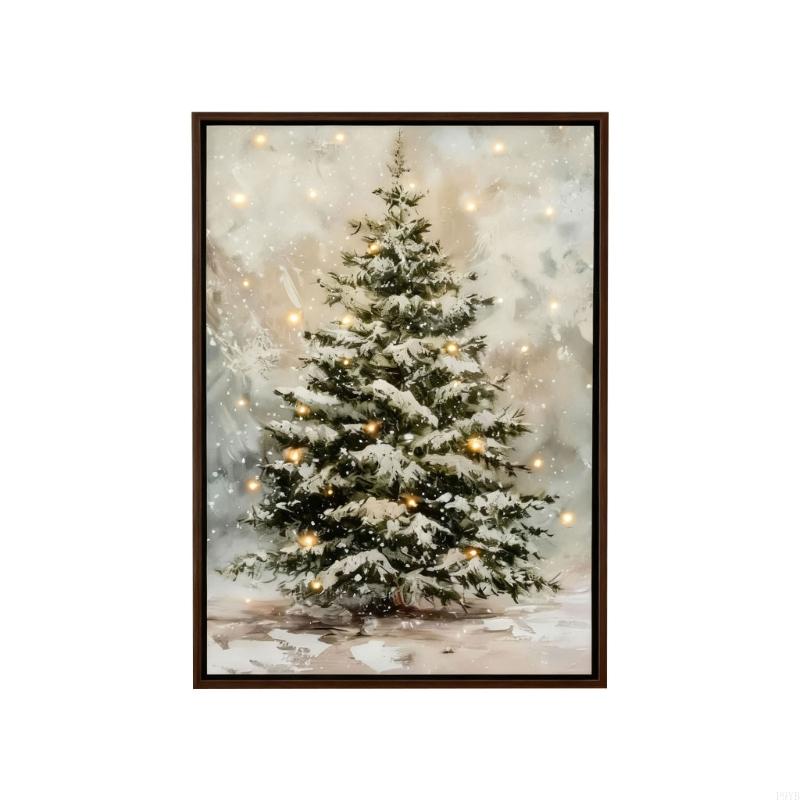 Old Christmas Tree Wall Art With