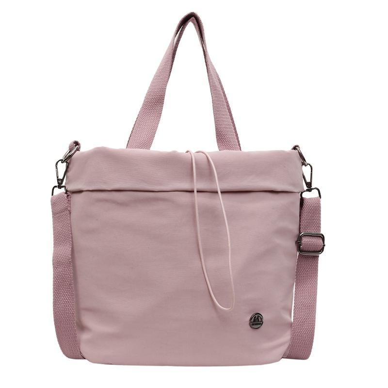 

Casual Bag for Women Nylon Drawstring Shoulder Bag Fitness Yoga Crossbody Bag Commuting Tote Bag фиолетовый