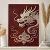 Perlen Drache DIY Diamant Malerei Kits 15.7x19.6 Zoll Edelstein Kunst Diamant Malerei Kits Ohne Rahmen für Erwachsene Geschenkidee Heim Wanddekoration
