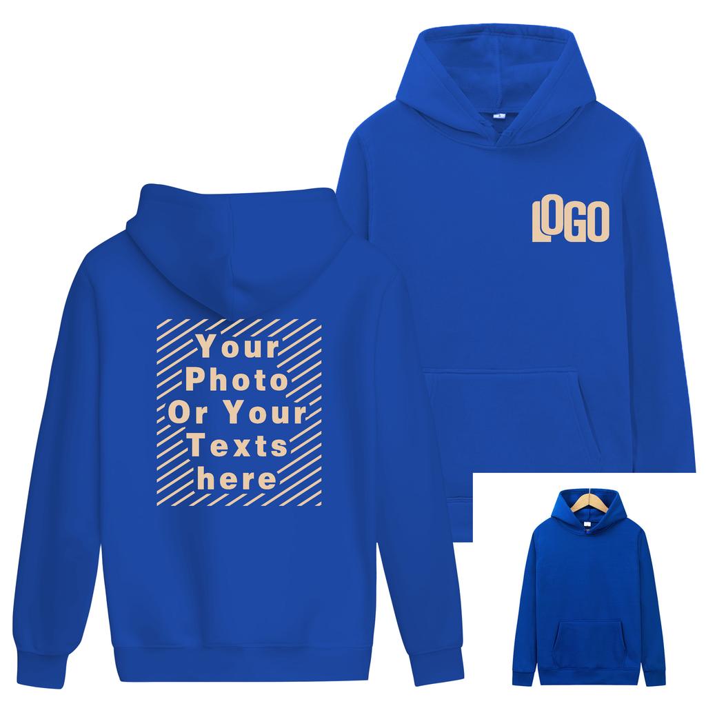 Customized DIY15Printed Hoodies For Men and Women Loose Casual Wear Long Sleeved Hooded Sweaters