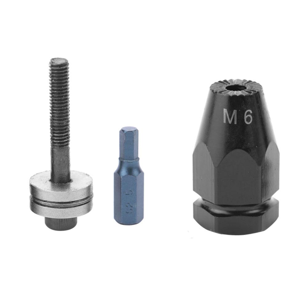 Pneumatic Pull Setter Air Rivets Nut Gun Rivet Nut Head (M6 Hex straight shank)