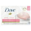 Dove Deep Moisture Beauty Bar Soap, Pink, 4-Count (106g / 3.75oz Each)