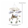 Felt Crib Mobile Easy to Hang Airy Puff Educational Nursery Decor for Infants, Newborns