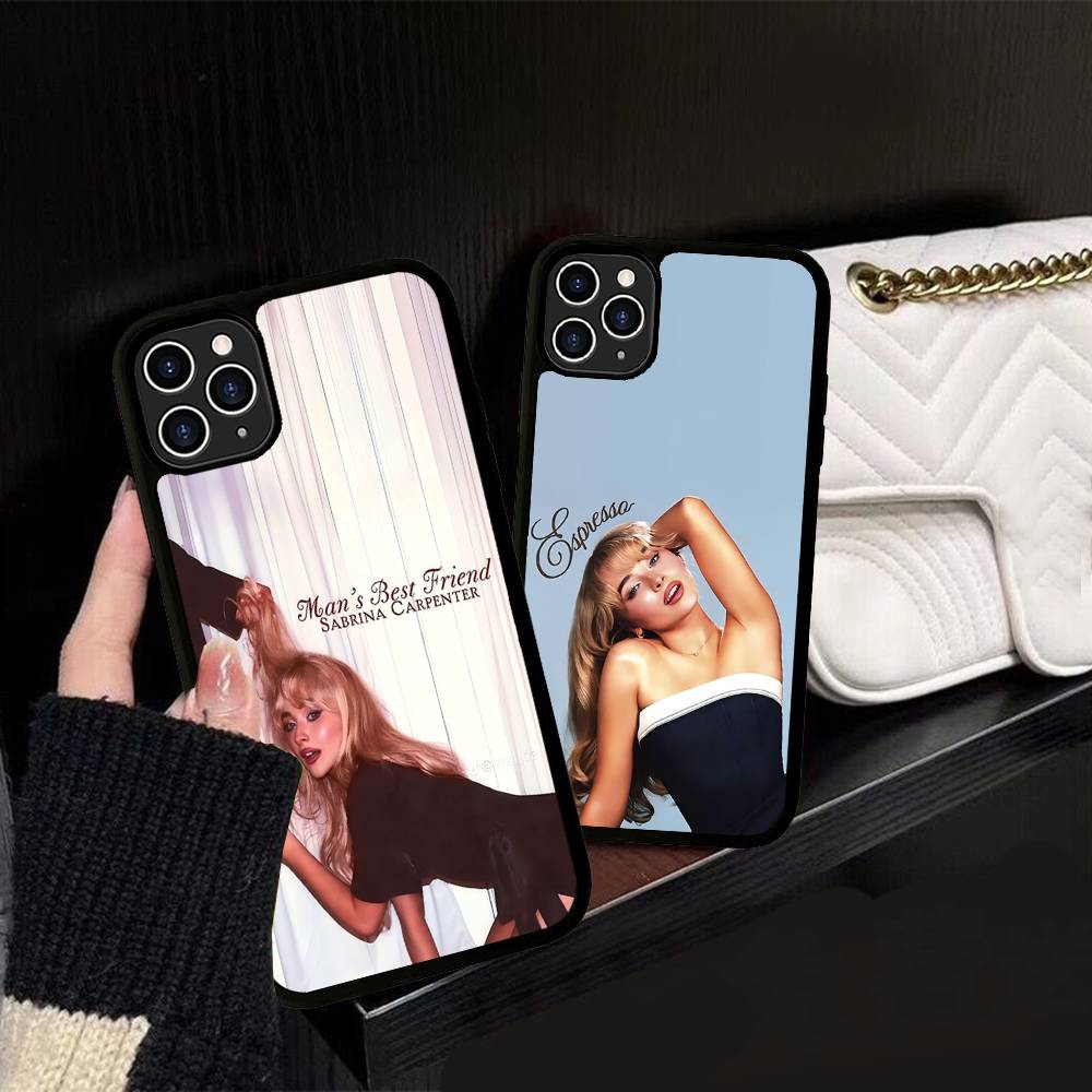 Singer S-Sabrina C-Carpenter Phone Case For iPhone 17 16 15 14 13 12 11 Pro Max Plus PC+TPU Shockproof Back Cover