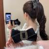 Exquisite Rhinestone Bow Twist Hair Clip - Elegant, Versatile, Light Luxury Accessory.