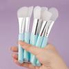 Slant Tail Rod Soft Head Silicone Mask Brush Hydrotherapy Application Mud Film Face Application Silicone Beauty Salon Film Adjustment Brush