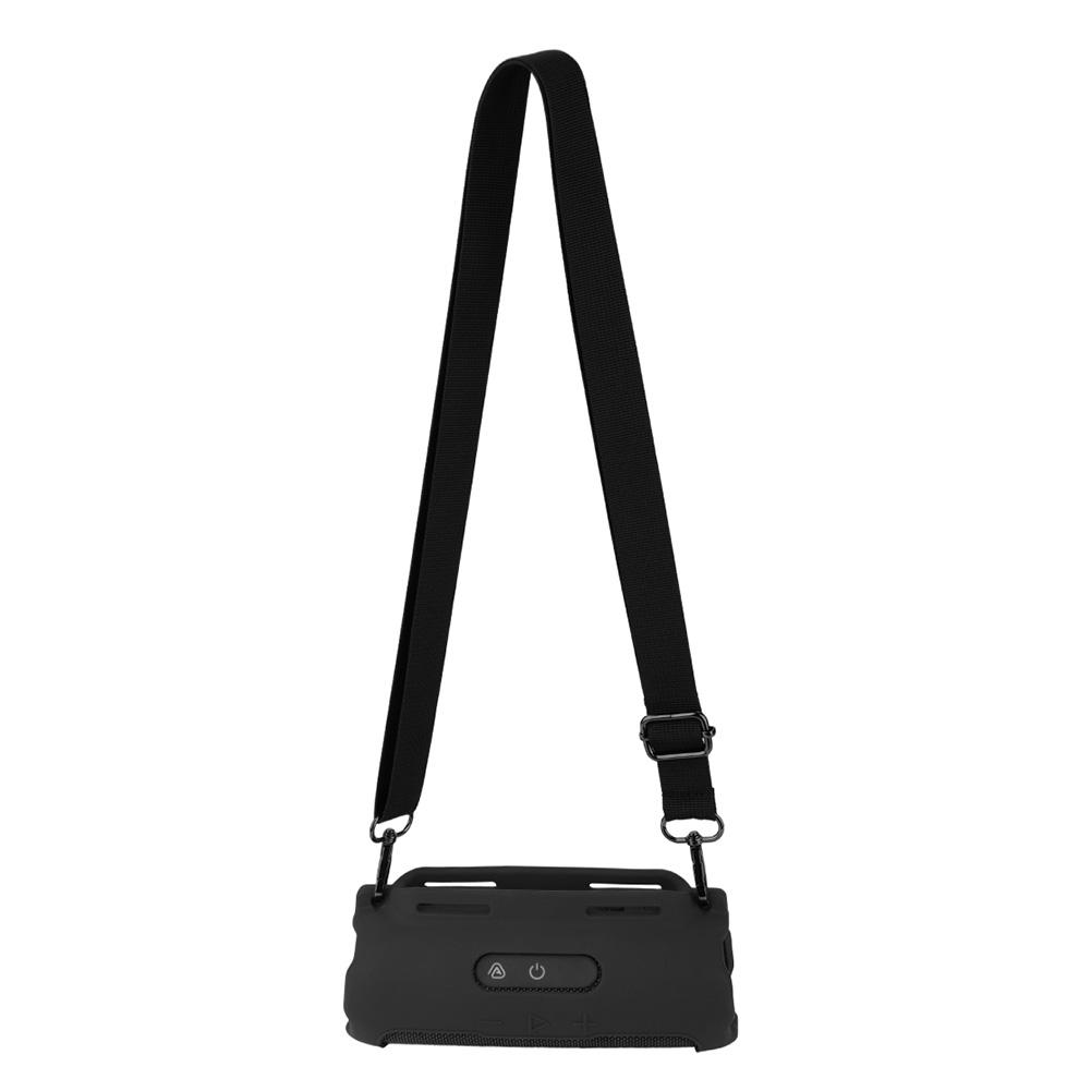 Silicone Case Portable Travel Soft Cover with Shoulder Strap Protective Sleeve Cover for JBL FLIP 7 Speaker