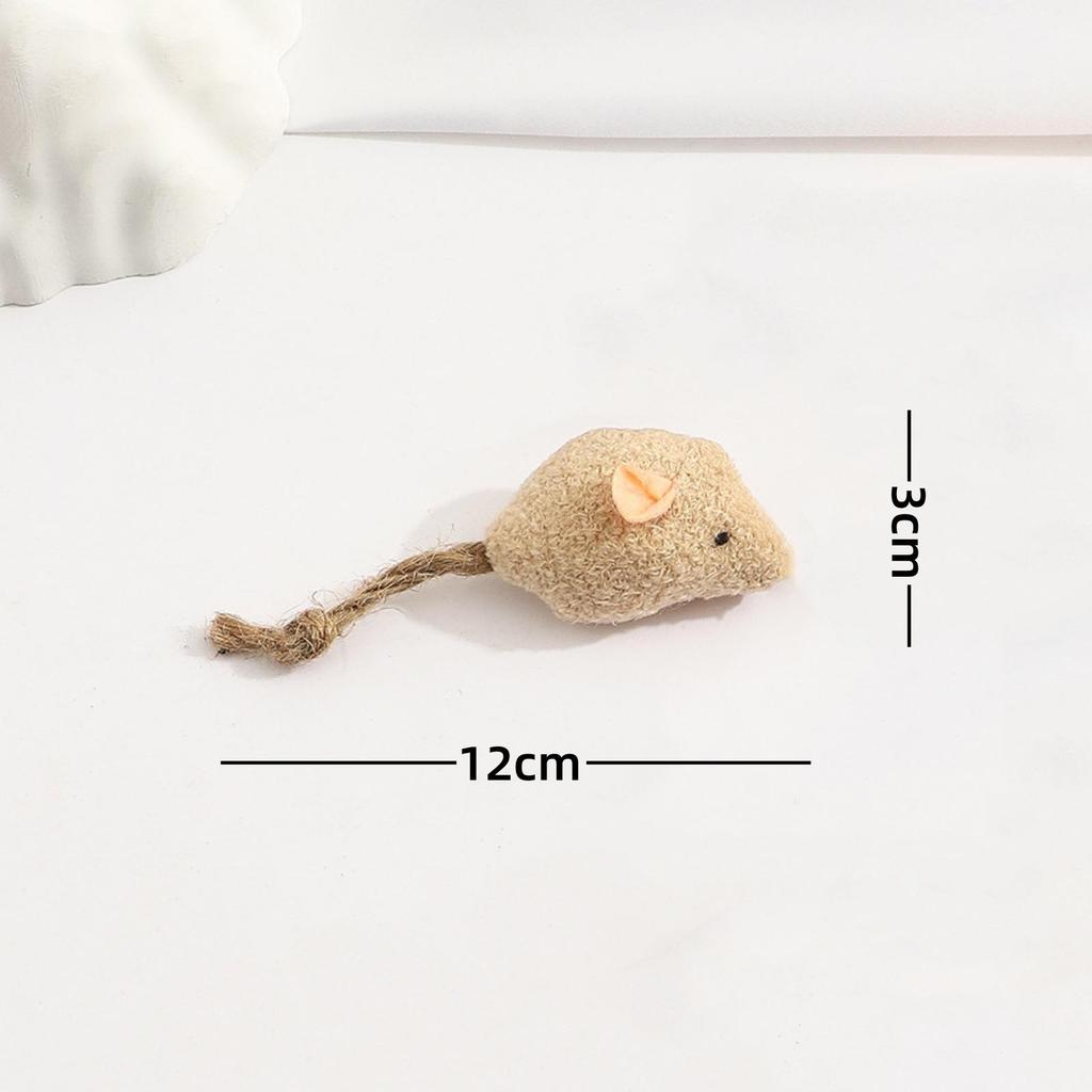 Cat Toy Set: Plush Feather Mouse Molar & Bite-Resistant