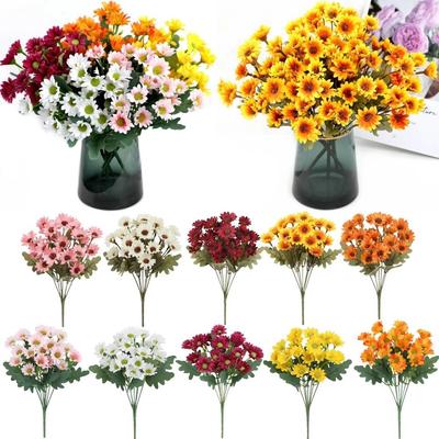 Silk Petal Simulated Flowers 21 Heads Simulated Flower  for Garden Porch Decor