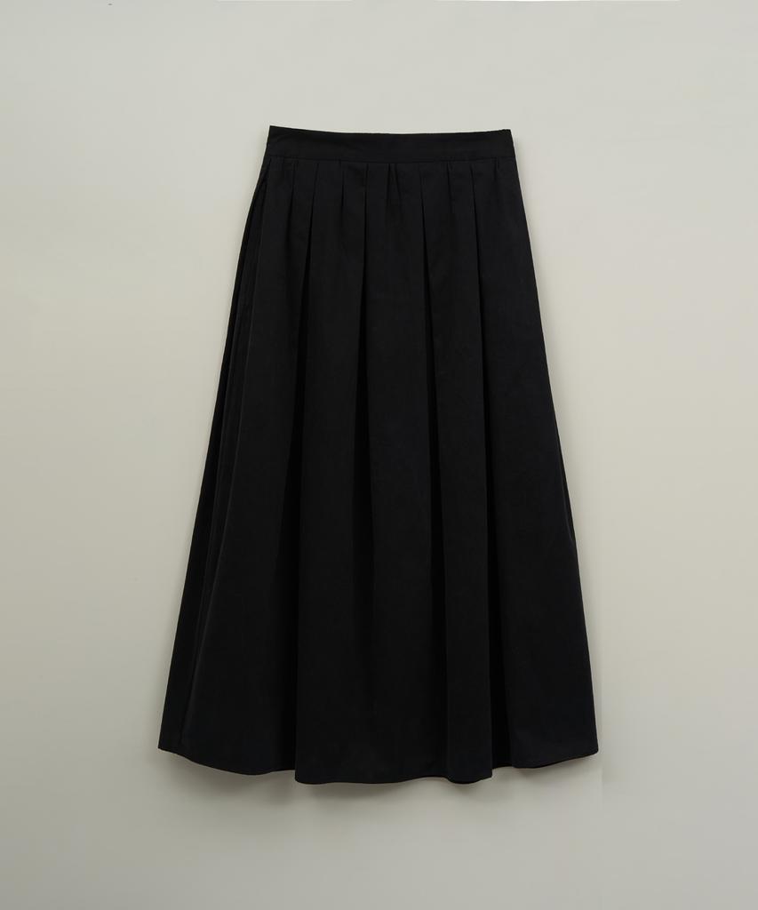 The Rye Cotton Pleat Skirt(Black)