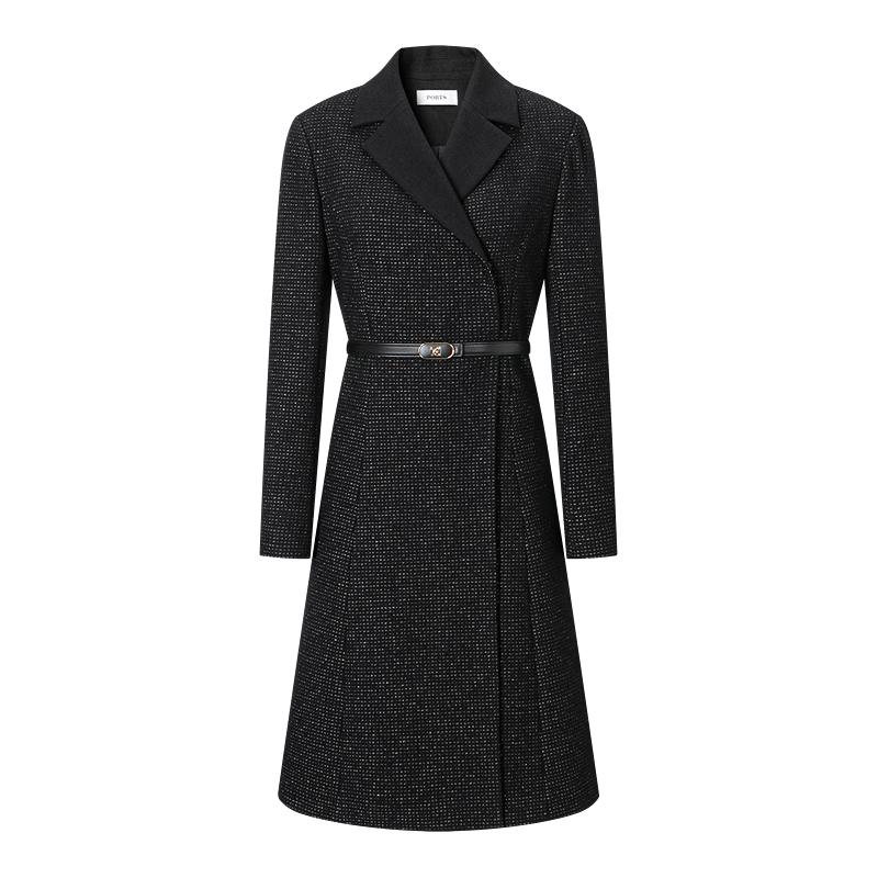 

PORTS Women s Elegant Belted Knit Blazer Dress S