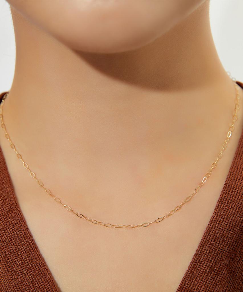 Helene Jewelry 14K 18K Herb Chain Gold Necklace (Type B)