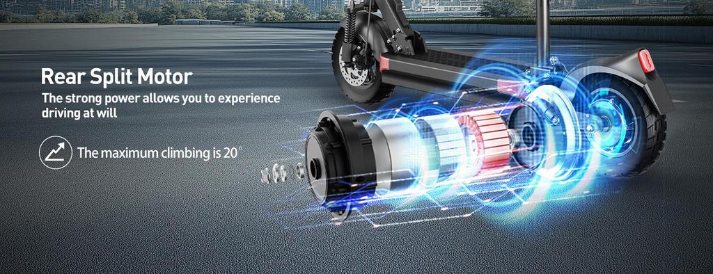 JOYOR Y6-S 500W Electric Scooter, 48V 18Ah 60km Range, 25km/h, Lightweight 19.5kg, Foldable E-Scooter