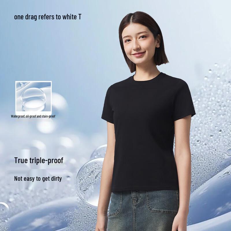 Unisex Stain-Resistant Cotton Short Sleeve T-Shirt L