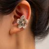 Gold earrings, new alloy jewelry, niche light luxury starfish earrings, women's earbone clips.