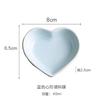 Nordic Heart Ceramic Dish Home Candy Fruit Plate Couple Heart Jewelry Plate Restaurant Seasoning Dish Tableware Kitchen Utensils