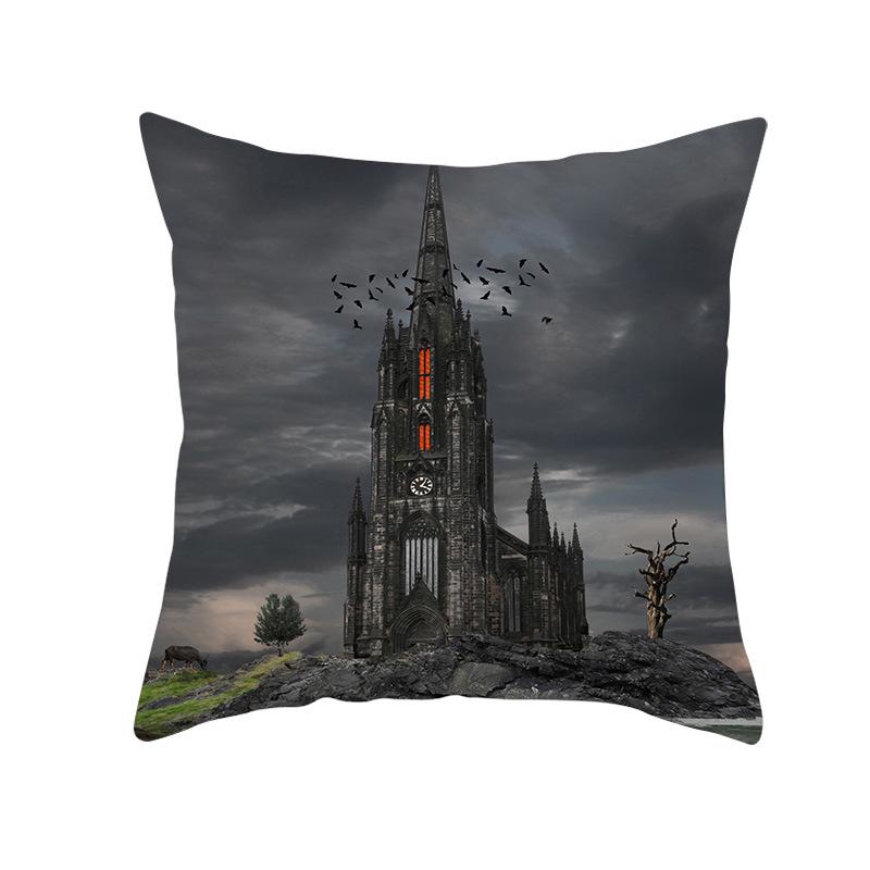 New Peach Skin Halloween Pillowcase Home Wish Home Supplies Cushion Cover Waist Pillowcase
