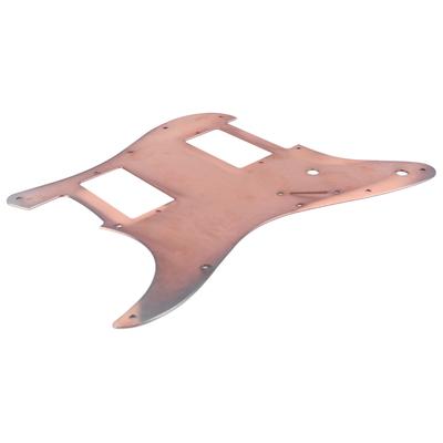 Elektrische Gitarre Schlagbrett Aluminiumlegierung 2 Humbucker Gitarren Schlagbrett Kratzschutz Lila Bronze