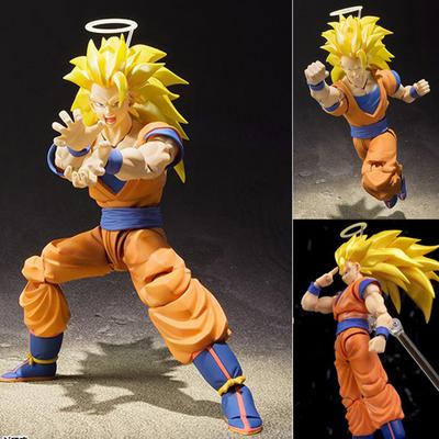16cm Dragon Ball Super Saiyan 3 Goku Aksiyon Figürü SHF Anime Hareketli PVC Koleksiyon Bebek Figür Kakarotto Son Goku Model Oyuncaklar
