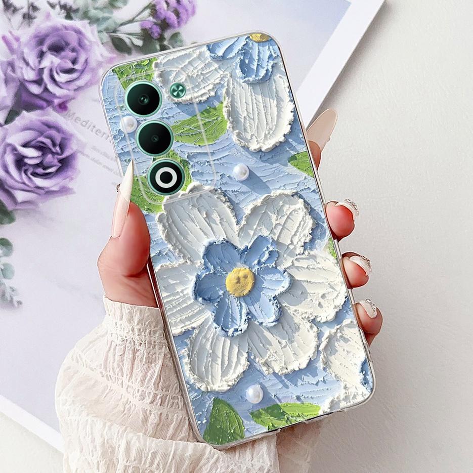 For Oppo A5 5G 2025 Case CPH2735 Luxury Fashion Painted Cover Soft Slim Phone Case For Oppo A5 Pro CPH2695 OppoA5 A5Pro 5G Shell