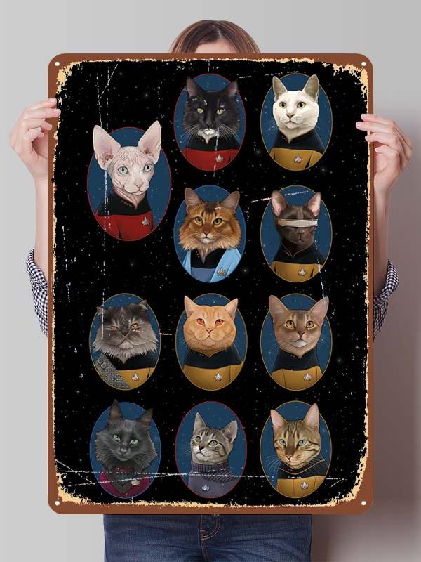 Klassische Filmplakate Star Treks Metallschilder Schlafzimmerdekoration Wohnzimmerdekor Männer Benutzerdefinierte Blechschilder für Wandkunst Dekoration