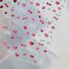 5D Pink Blue Bear Dessert Cake Pudding Candy Cane English Slogan Nail Art Stickers Cute Baby Bear Party Embossed Decals
