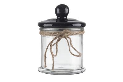 Glass Container with Closure + String
