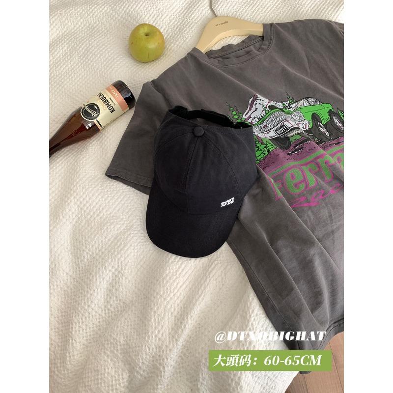 High ponytail large brim baseball cap women's thin hat summer half-empty top large brim cap showing small face