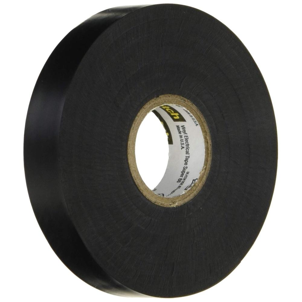 

3M Scotch Vinyl Tape Super88 Heat Resistant Flame Retardant Cold 15mm Width x 20m Electrical Insulation Wire Harness Black
